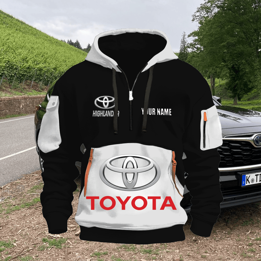 TY HL Custom Name Quarter Zipper Hoodie
