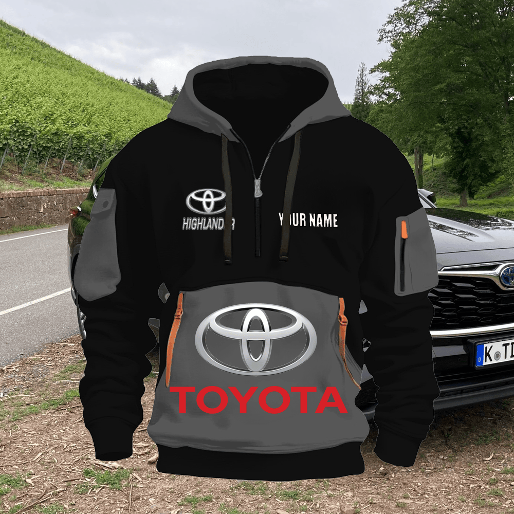 TY HL Custom Name Quarter Zipper Hoodie
