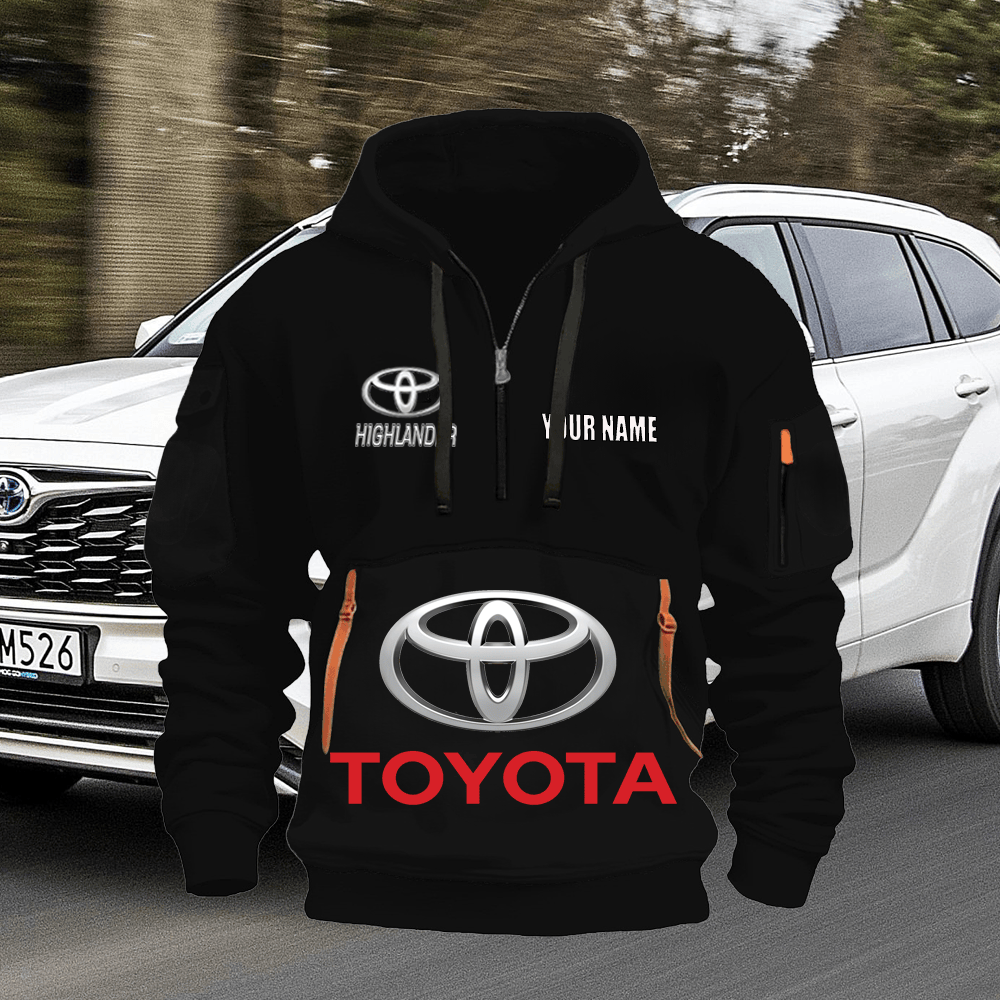 TY HL Custom Name Quarter Zipper Hoodie