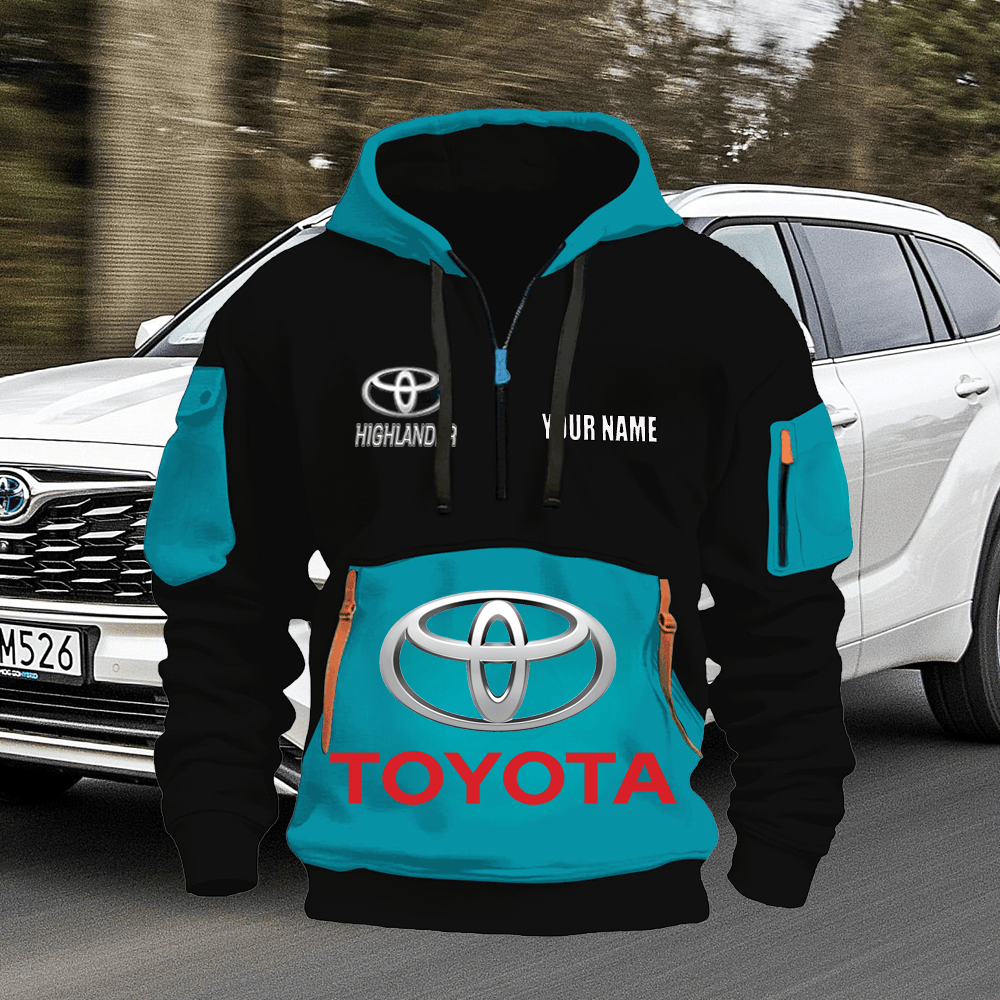 TY HL Custom Name Quarter Zipper Hoodie