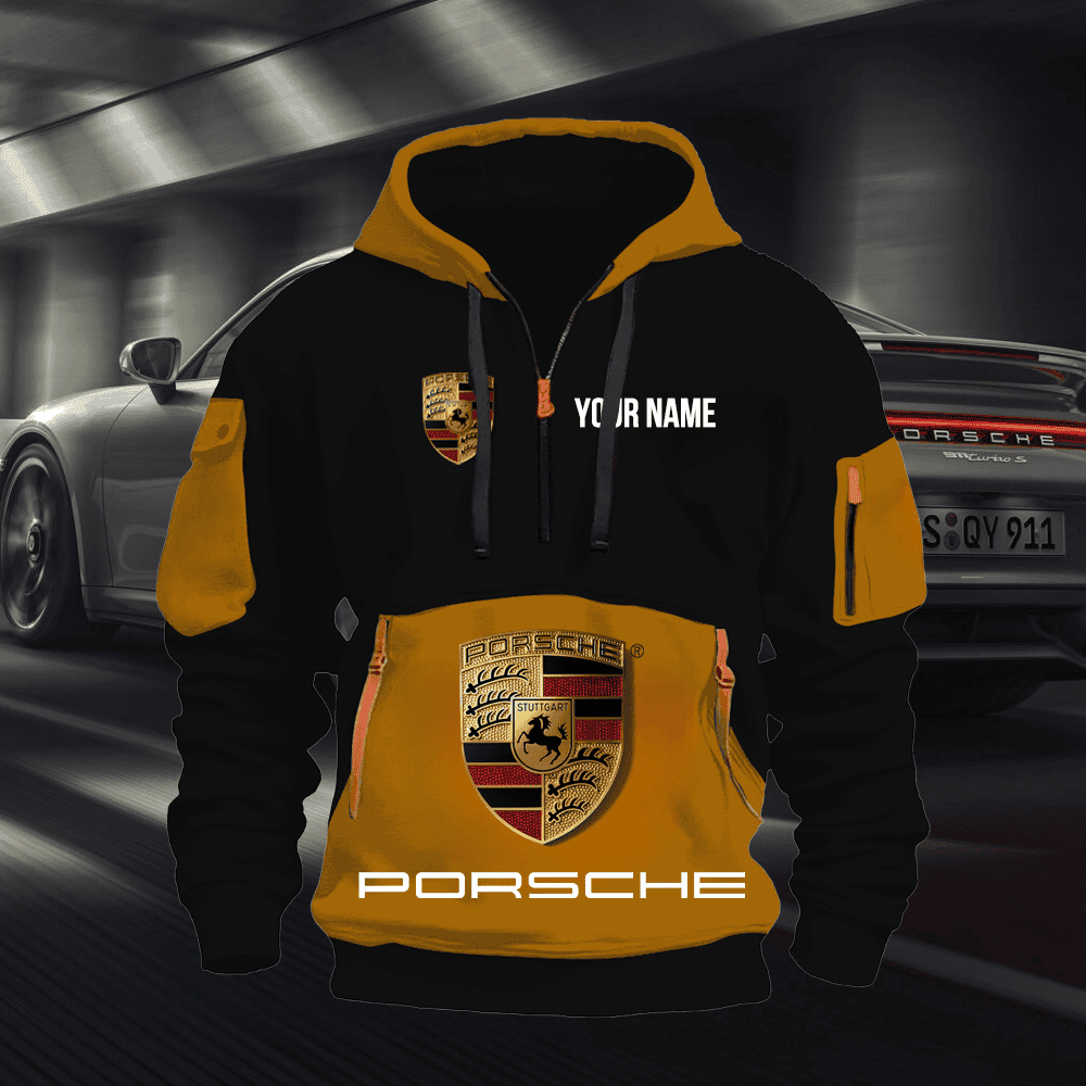 PC Custom Name Quarter Zipper Hoodie