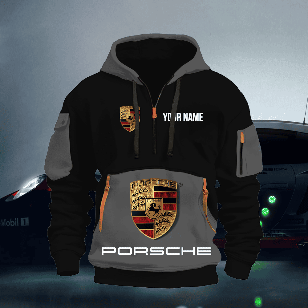 PC Custom Name Quarter Zipper Hoodie