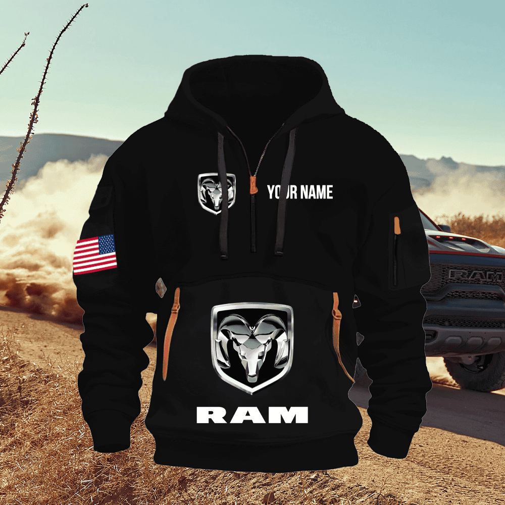 RAM Custom Print Quarter Zipper Jacket
