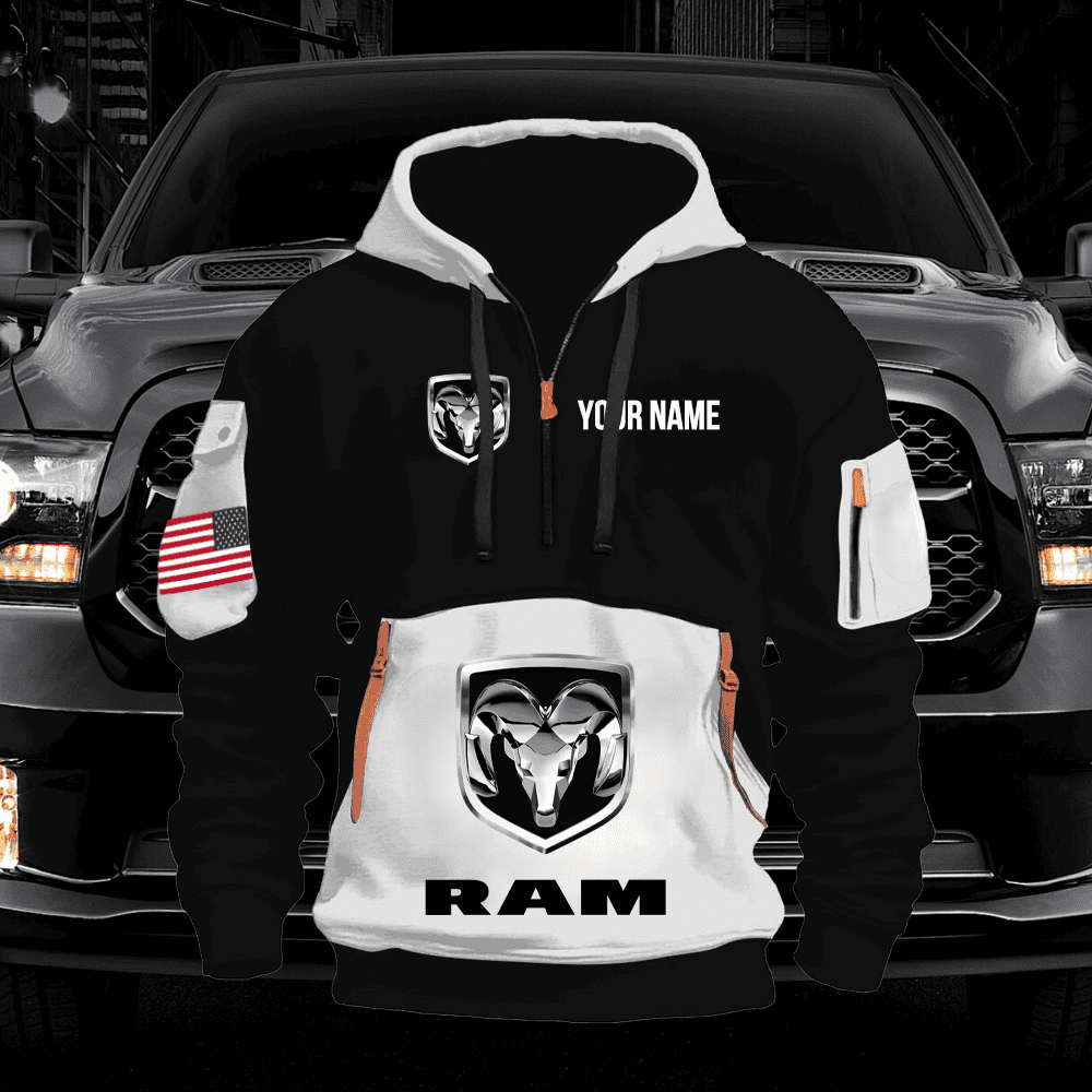 RAM Custom Print Quarter Zipper Jacket