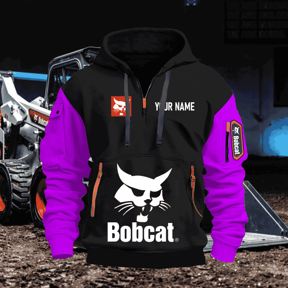 BC PRINT QUATER ZIPPER JACKET