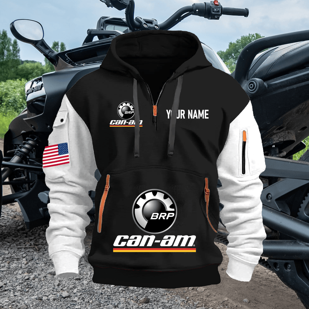 CA Custom Name Quarter Zipper Hoodie