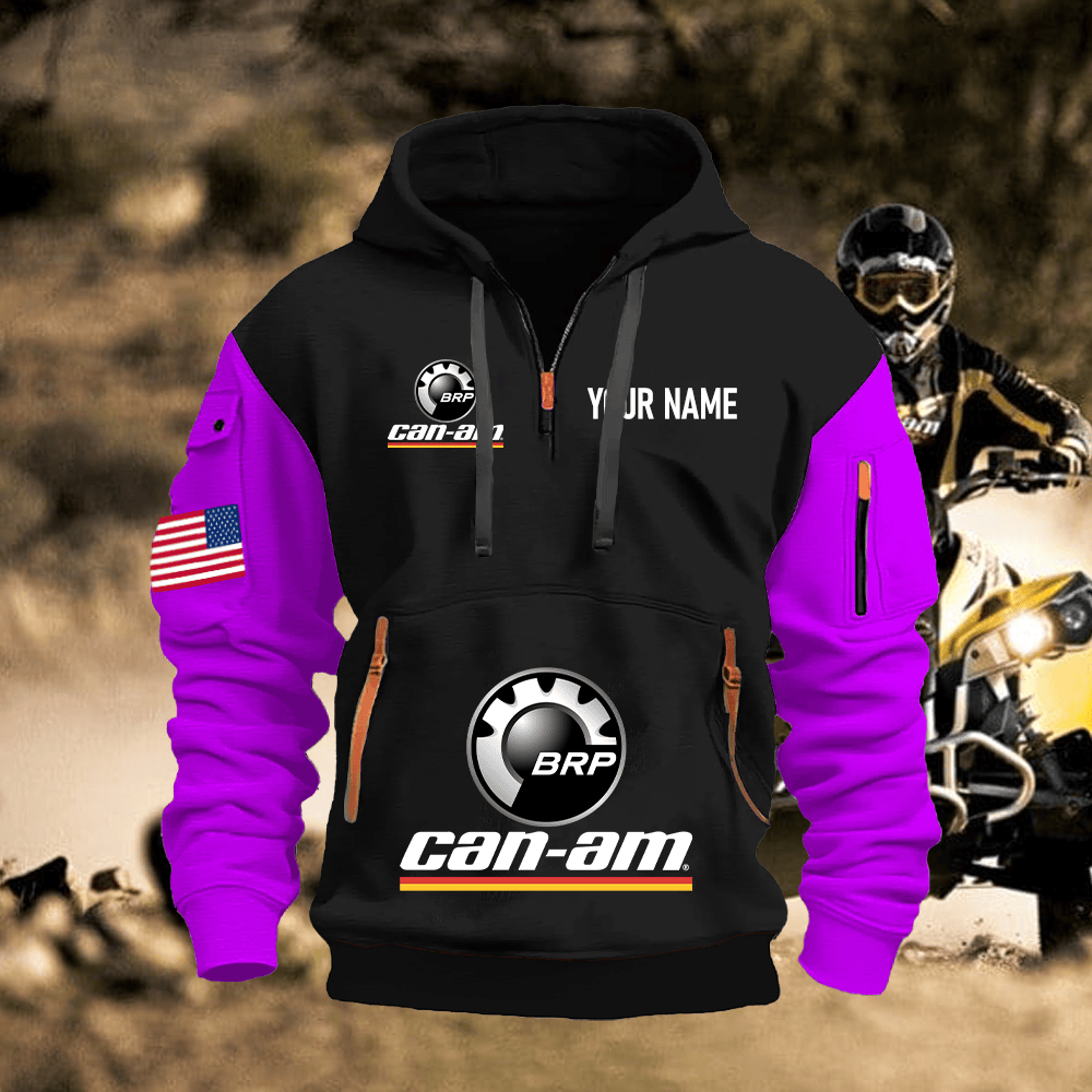 CA Custom Name Quarter Zipper Hoodie