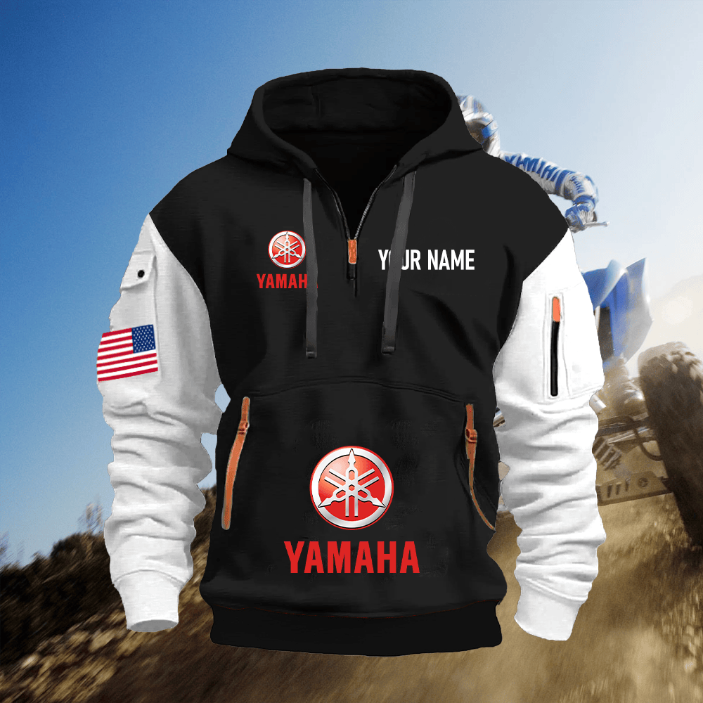 YA Custom Name Quarter Zipper Hoodie