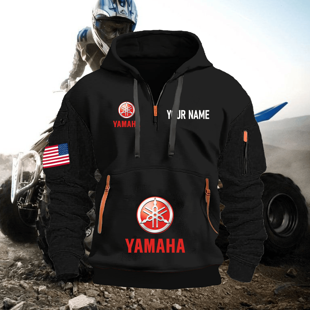 YA Custom Name Quarter Zipper Hoodie