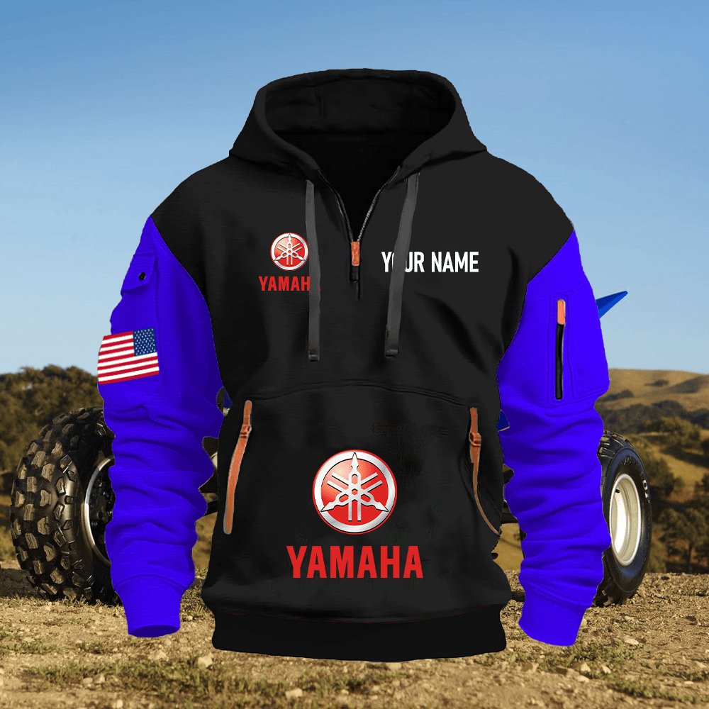 YA Custom Name Quarter Zipper Hoodie