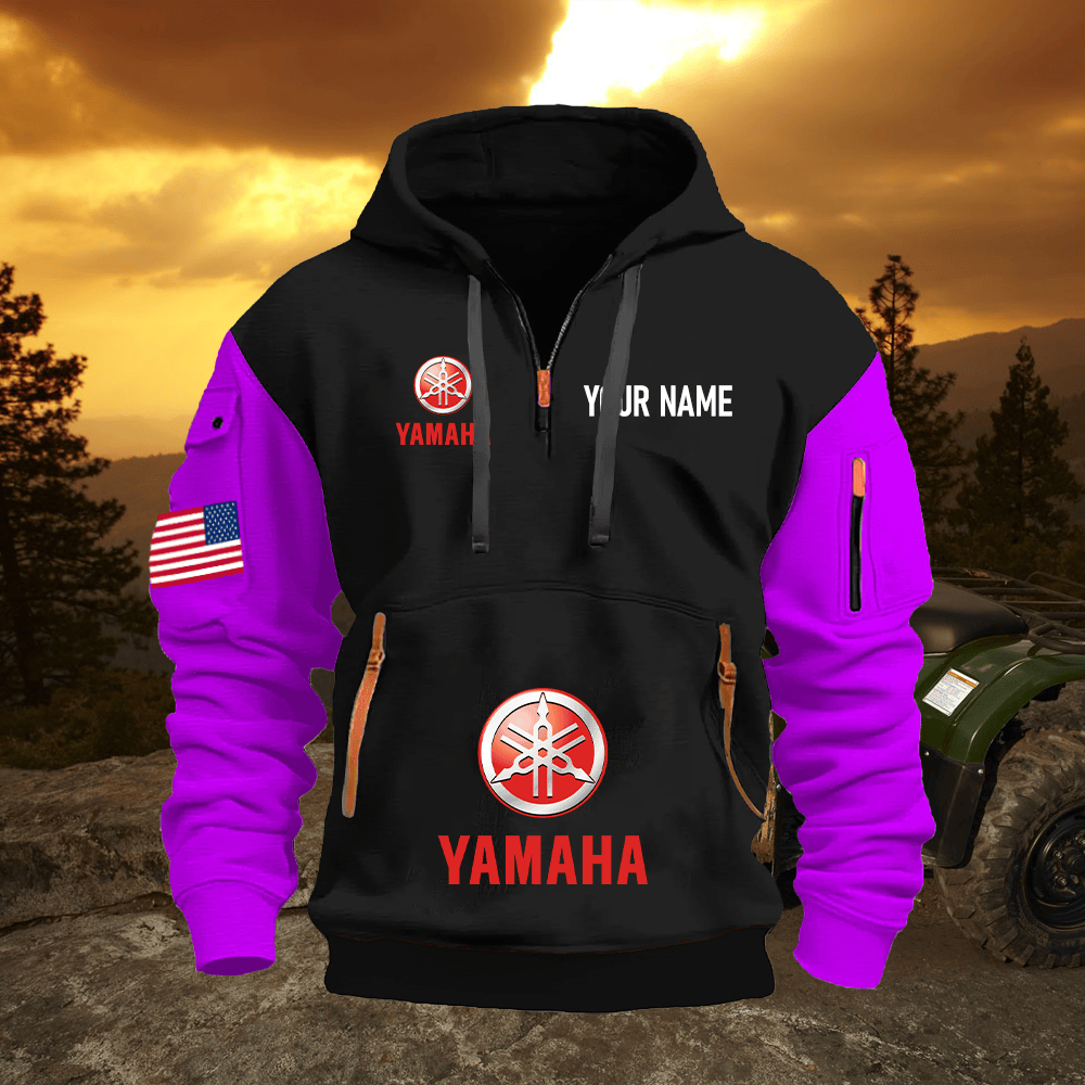 YA Custom Name Quarter Zipper Hoodie