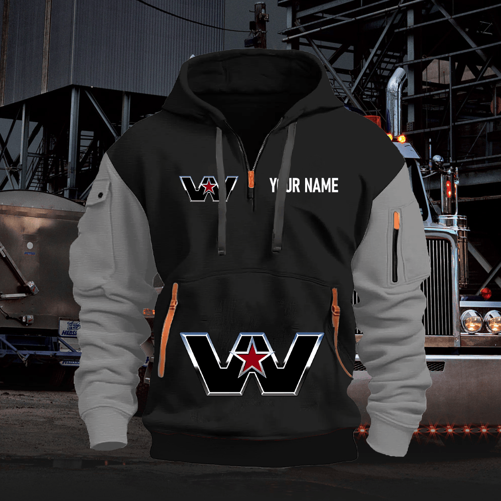 WS Custom Name Quarter Zipper Hoodie