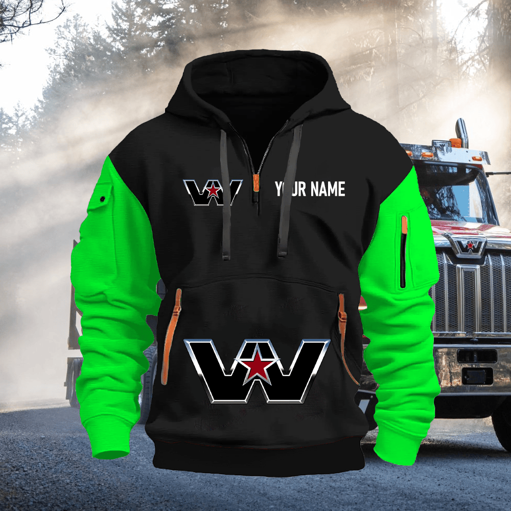 WS Custom Name Quarter Zipper Hoodie