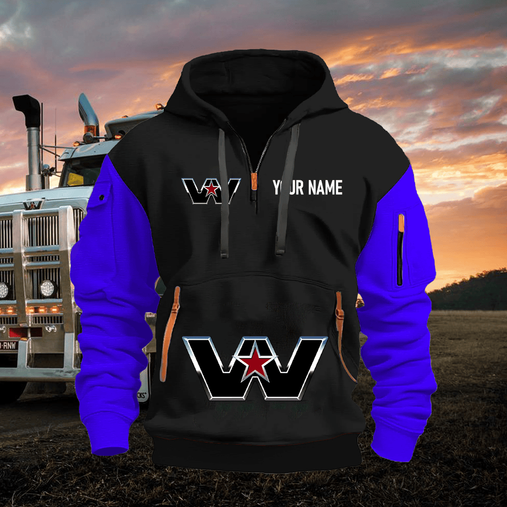WS Custom Name Quarter Zipper Hoodie