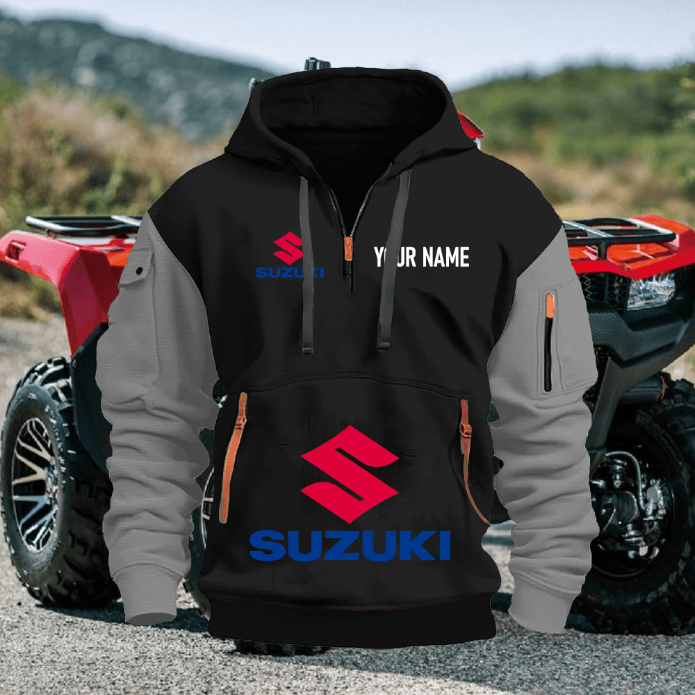 SZ Custom Name Quarter Zipper Hoodie