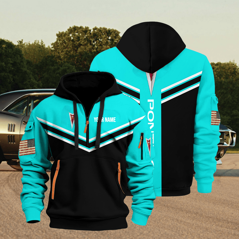 PT custom print name quarter zipper jacket