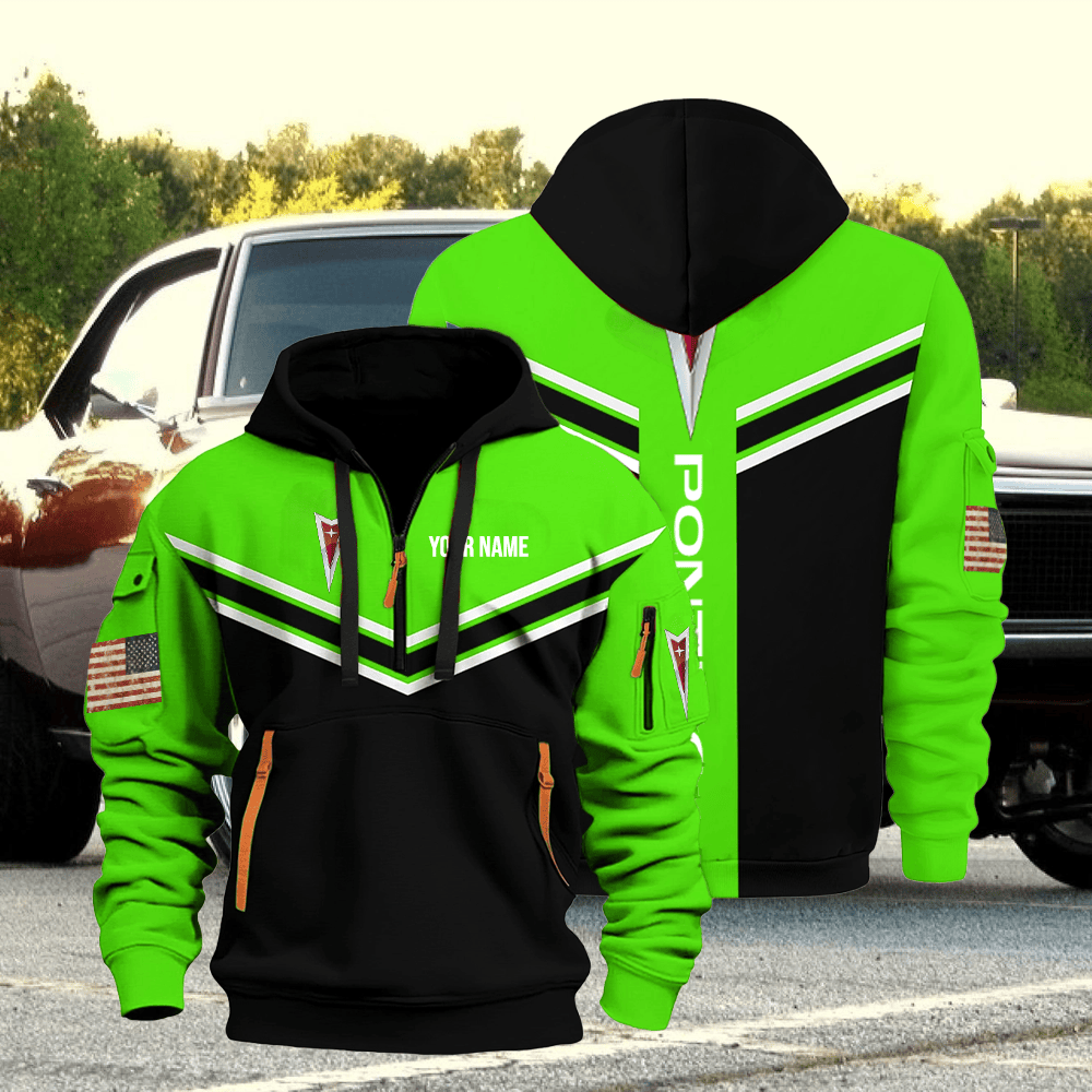 PT custom print name quarter zipper jacket