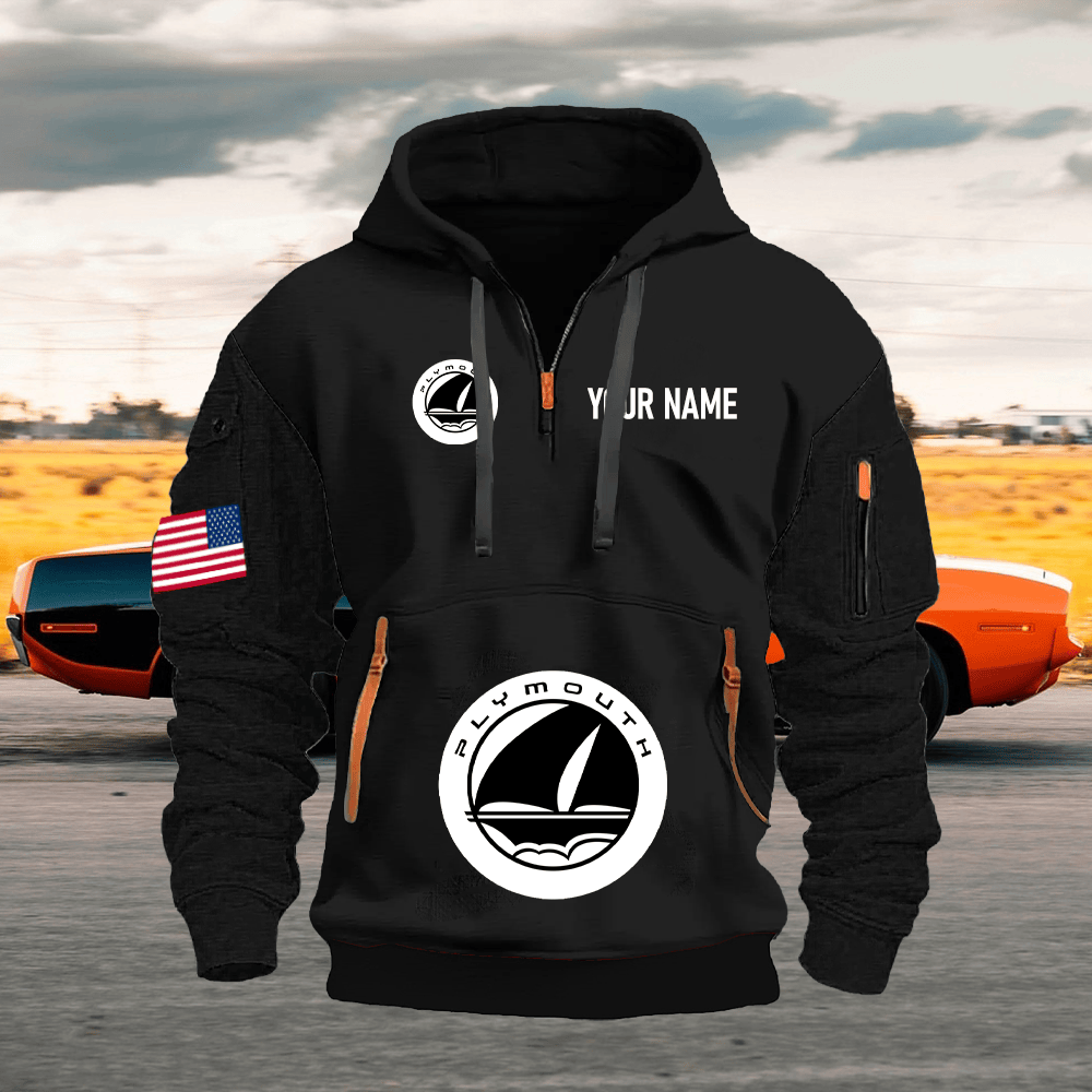 PM Custom Name Quarter Zipper Hoodie
