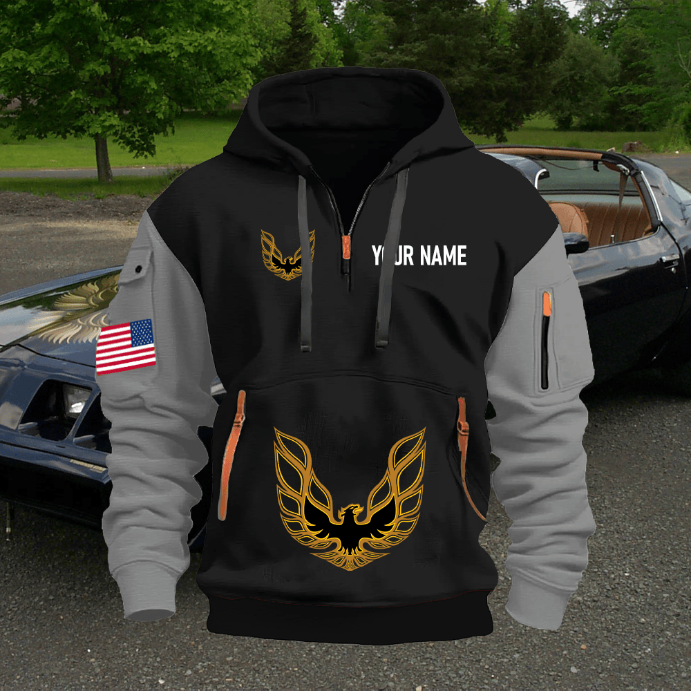 PT FB Custom Name Quarter Zipper Hoodie