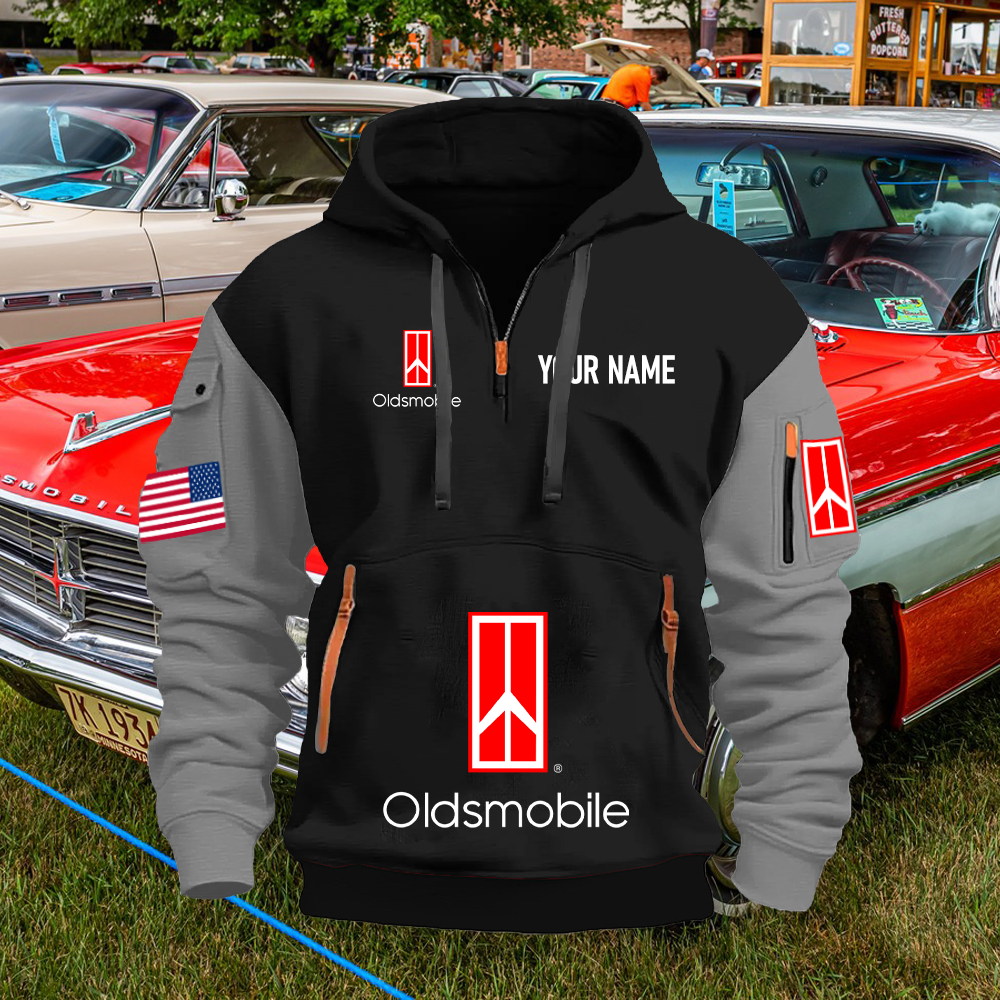 OM Custom Print Name Quarter Zipper Hoodie