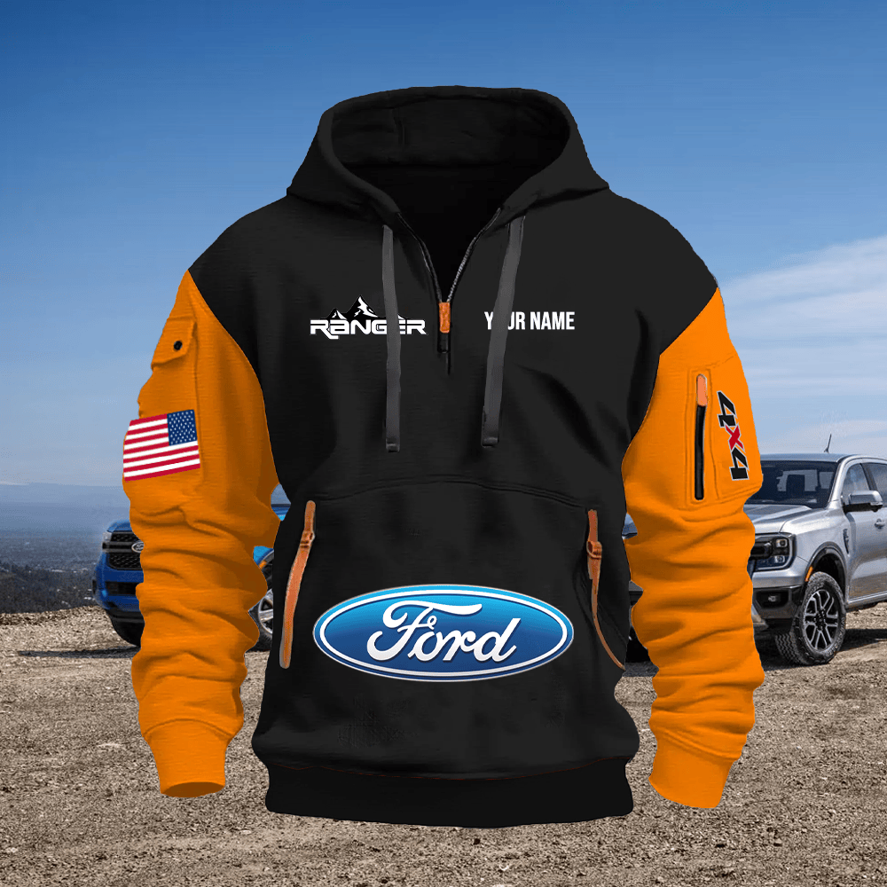 RG Custom Print Name Quarter Zipper Hoodie