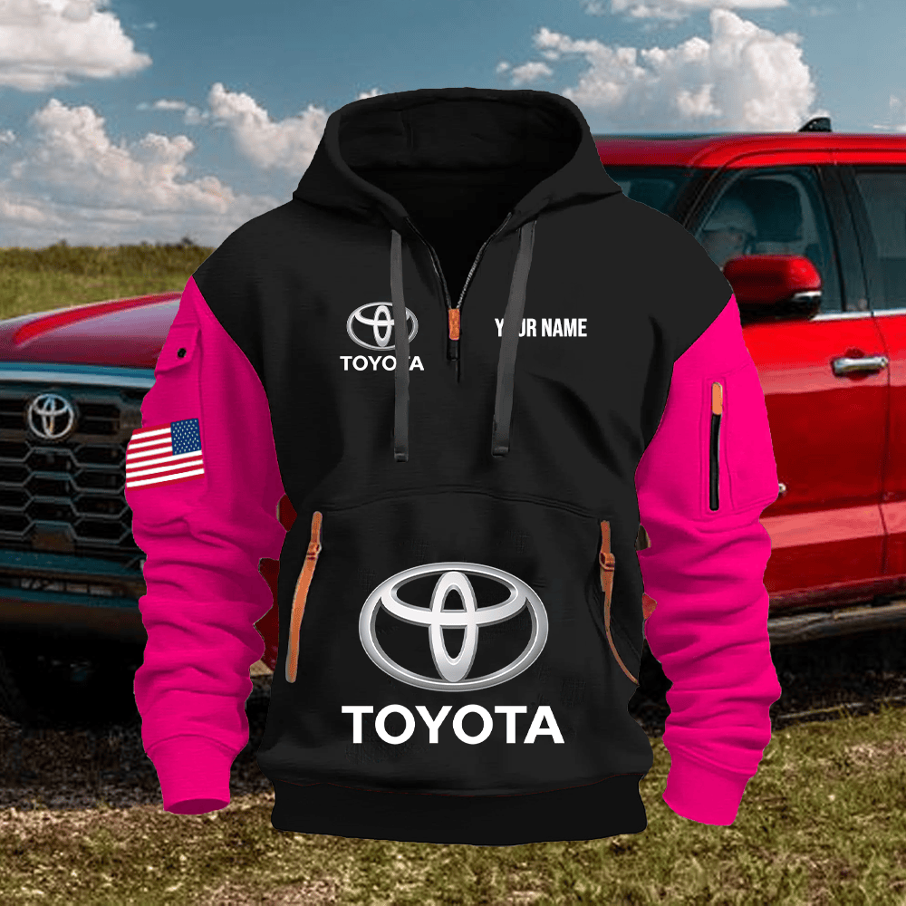 TY1 Custom Print Name Quarter Zipper Hoodie