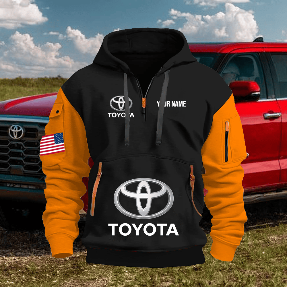 TY1 Custom Print Name Quarter Zipper Hoodie