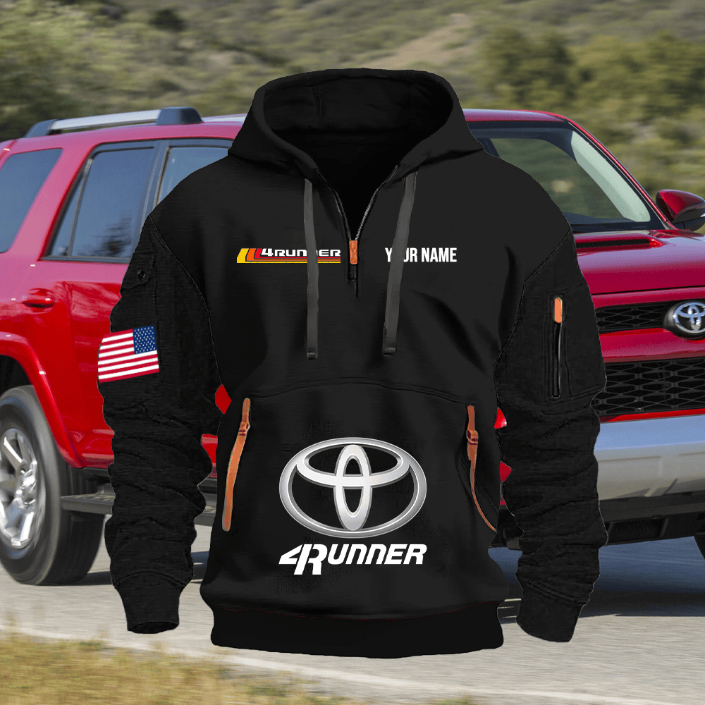 TY2 Custom Print Name Quarter Zipper Hoodie