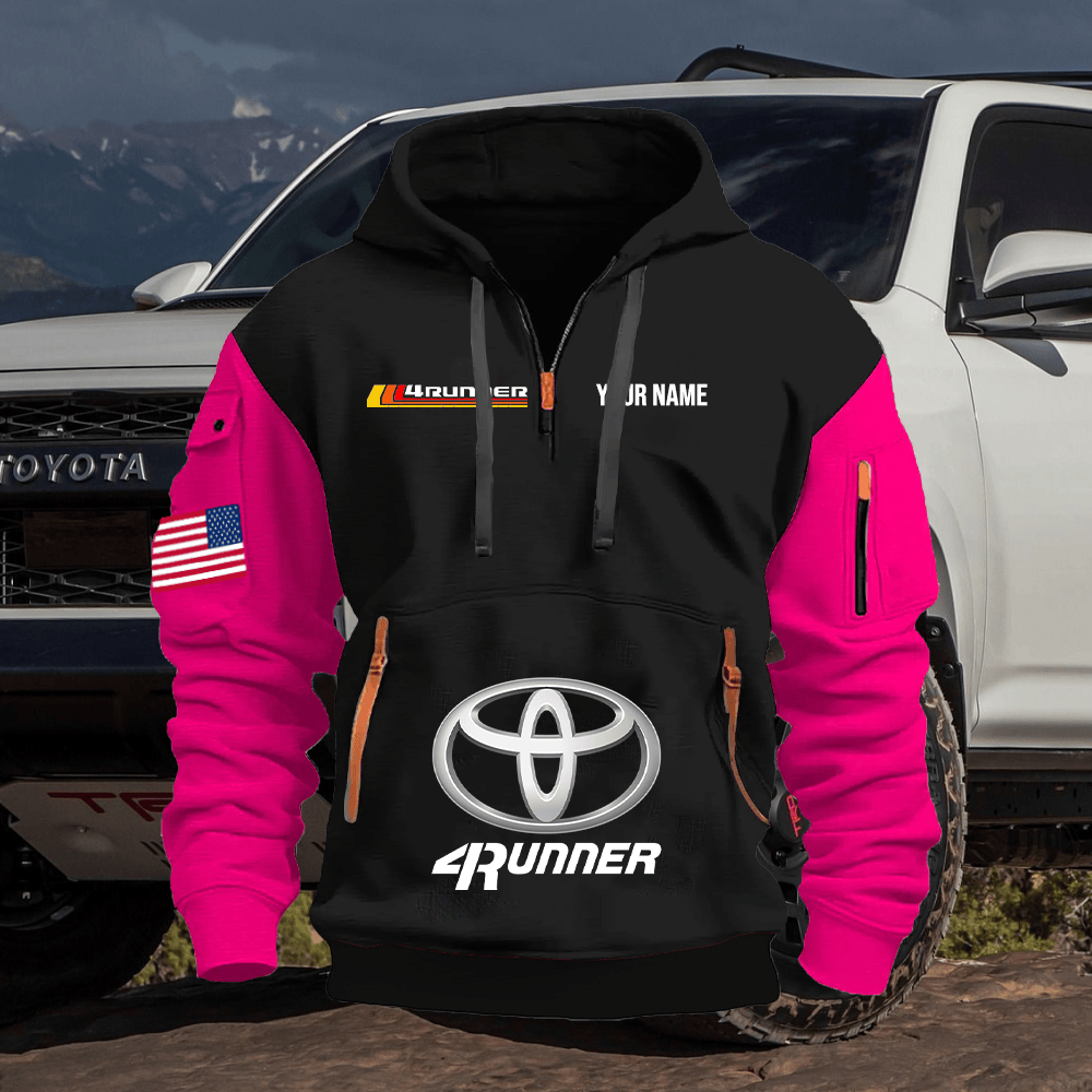 TY2 Custom Print Name Quarter Zipper Hoodie