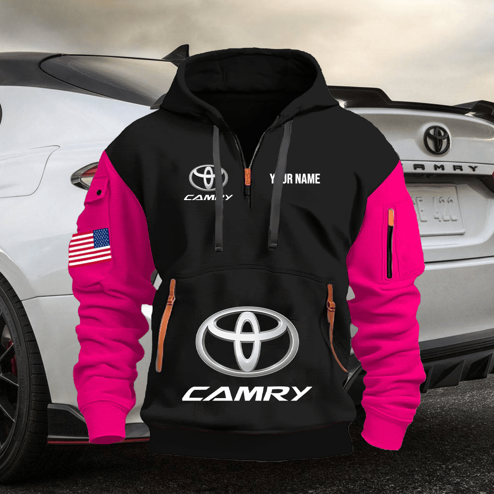 TY3 Custom Print Name Quarter Zipper Hoodie