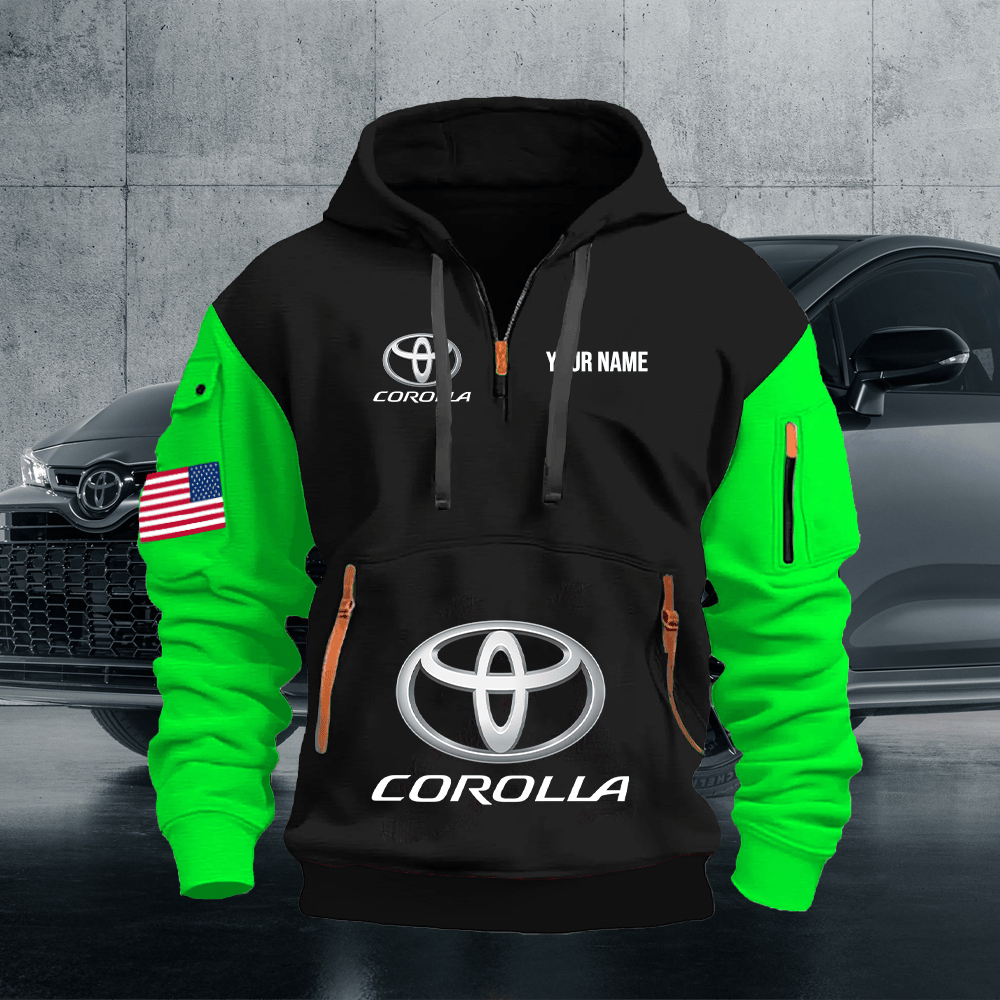 TY4 Custom Print Name Quarter Zipper Hoodie