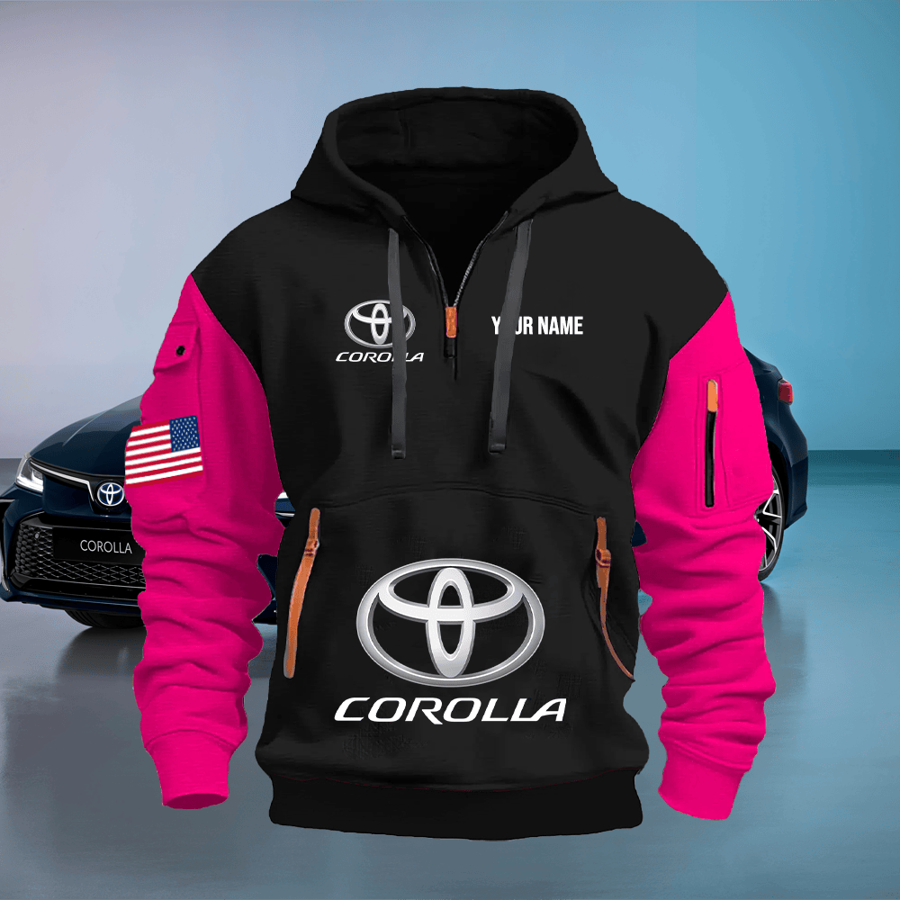 TY4 Custom Print Name Quarter Zipper Hoodie