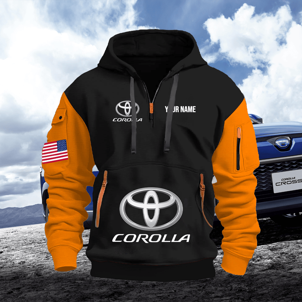 TY4 Custom Print Name Quarter Zipper Hoodie