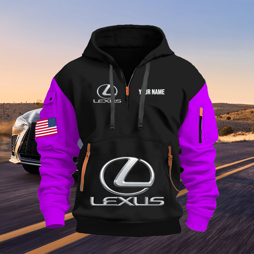 TY5 Custom Print Name Quarter Zipper Hoodie