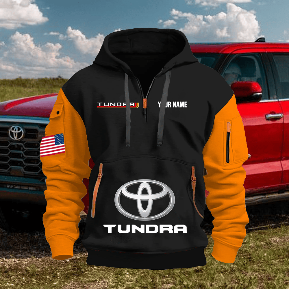 TY6 Custom Print Name Quarter Zipper Hoodie
