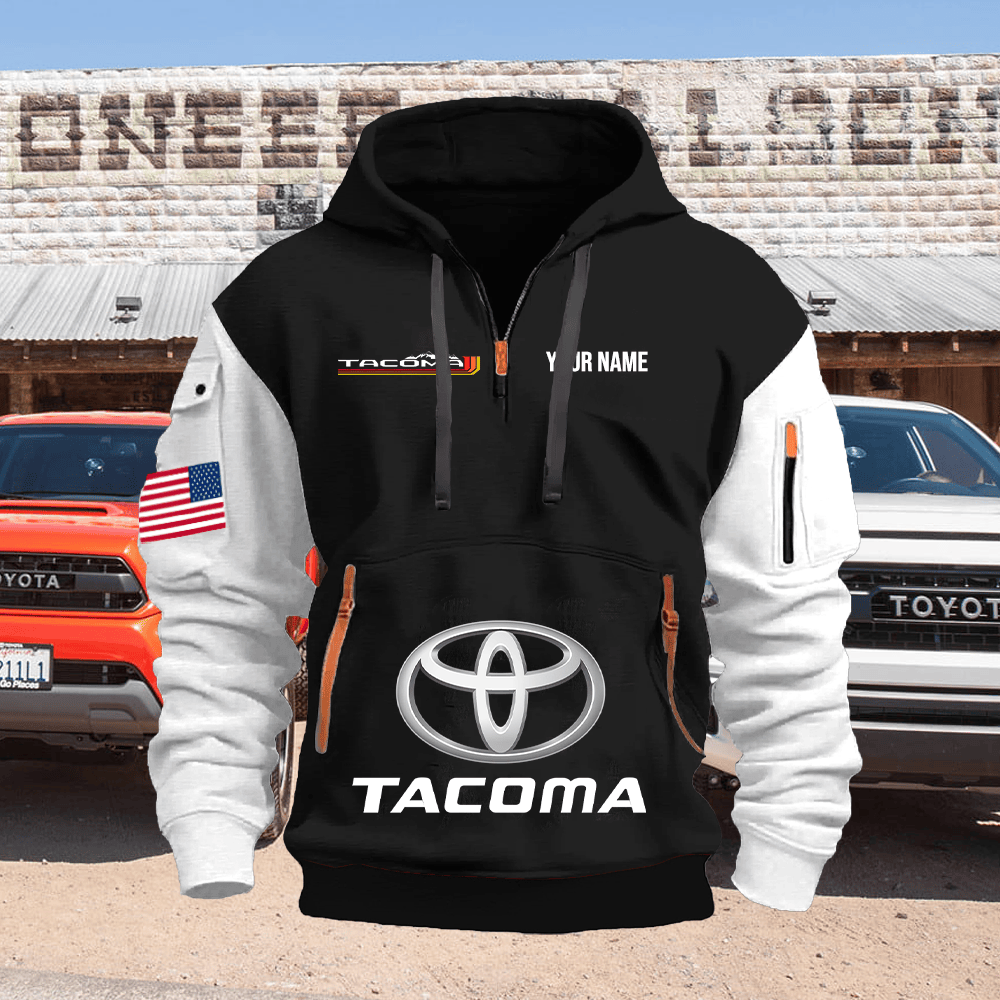 TY8 Custom Print Name Quarter Zipper Hoodie