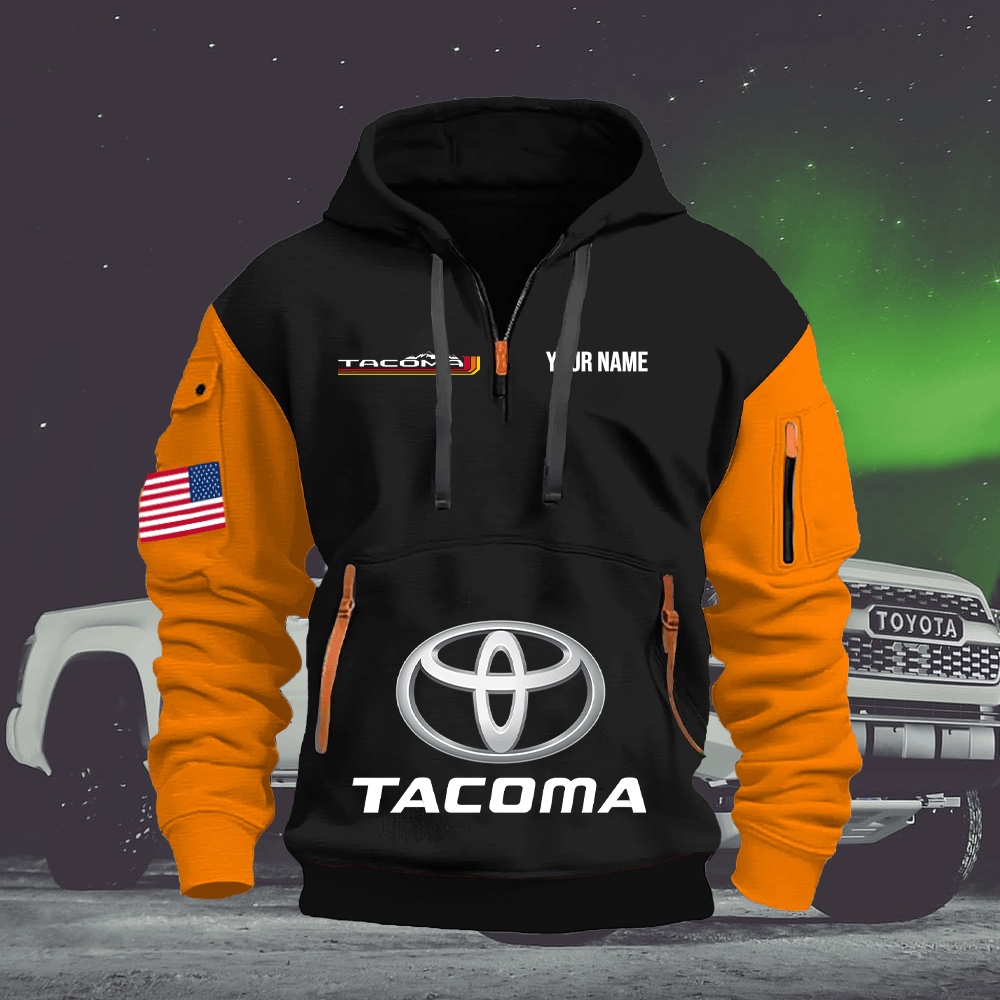 TY8 Custom Print Name Quarter Zipper Hoodie