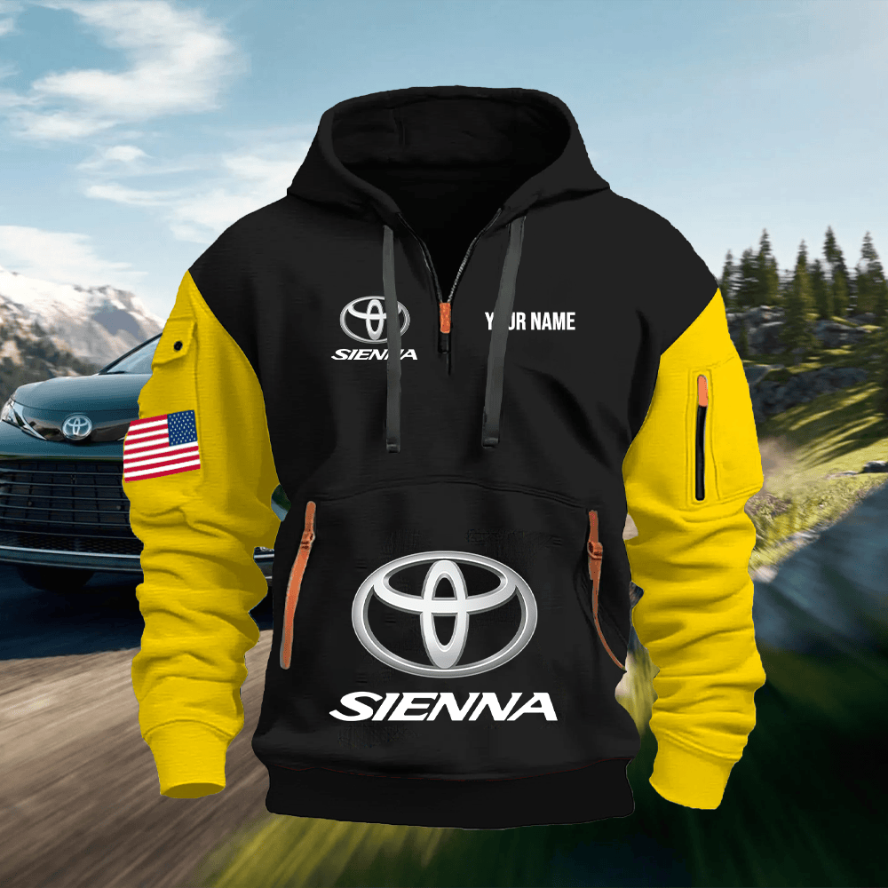 TY10 Custom Print Name Quarter Zipper Hoodie