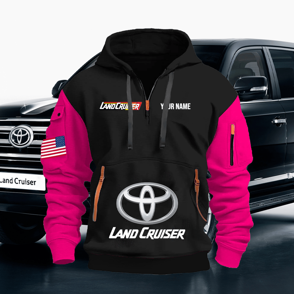 TY12 Custom Print Name Quarter Zipper Hoodie