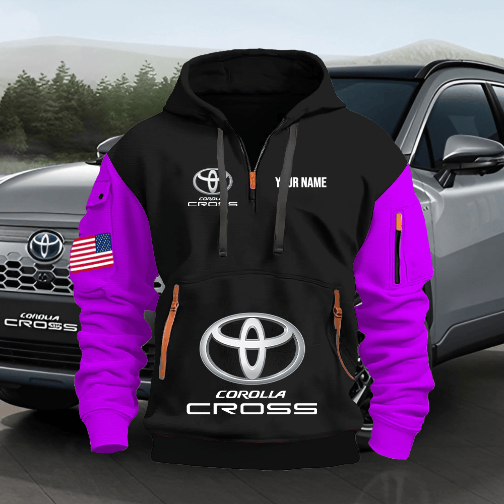 TY13 Custom Print Name Quarter Zipper Hoodie