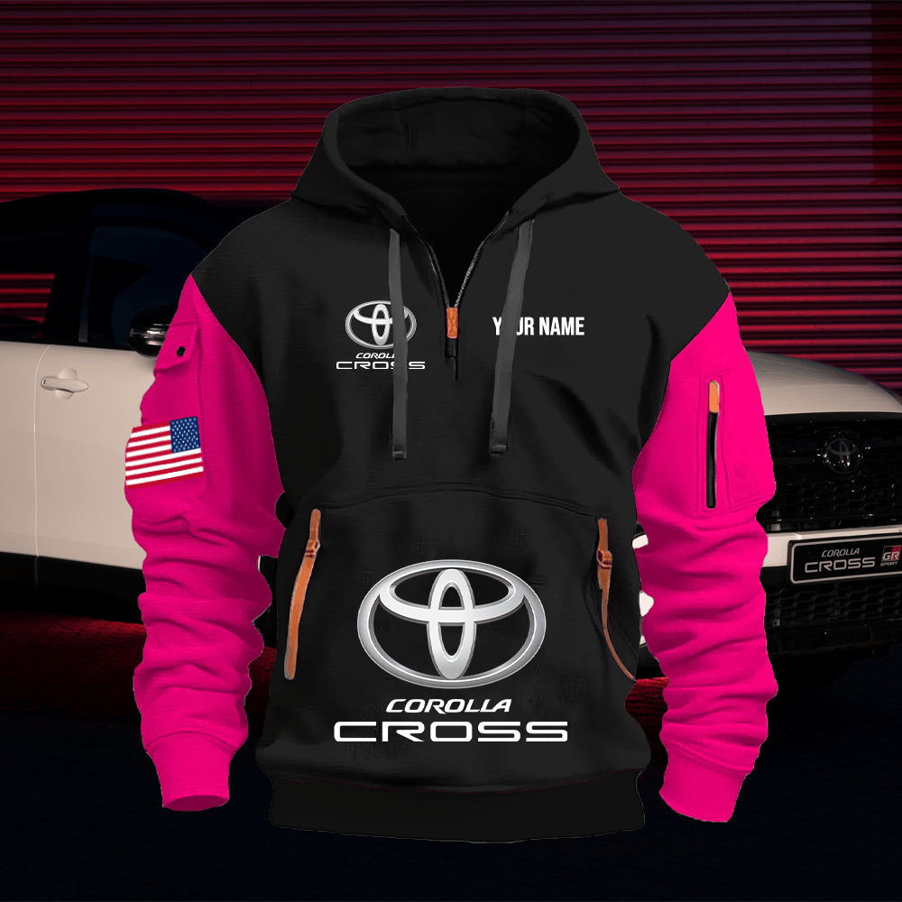 TY13 Custom Print Name Quarter Zipper Hoodie