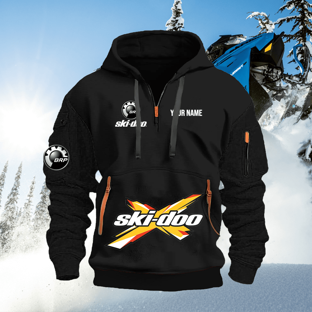 SKD Custom Print Quarter Zipper Hoodie
