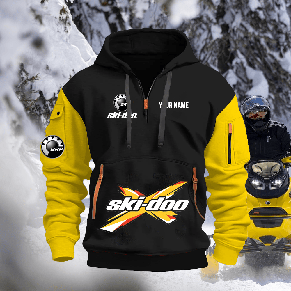 SKD Custom Print Quarter Zipper Hoodie