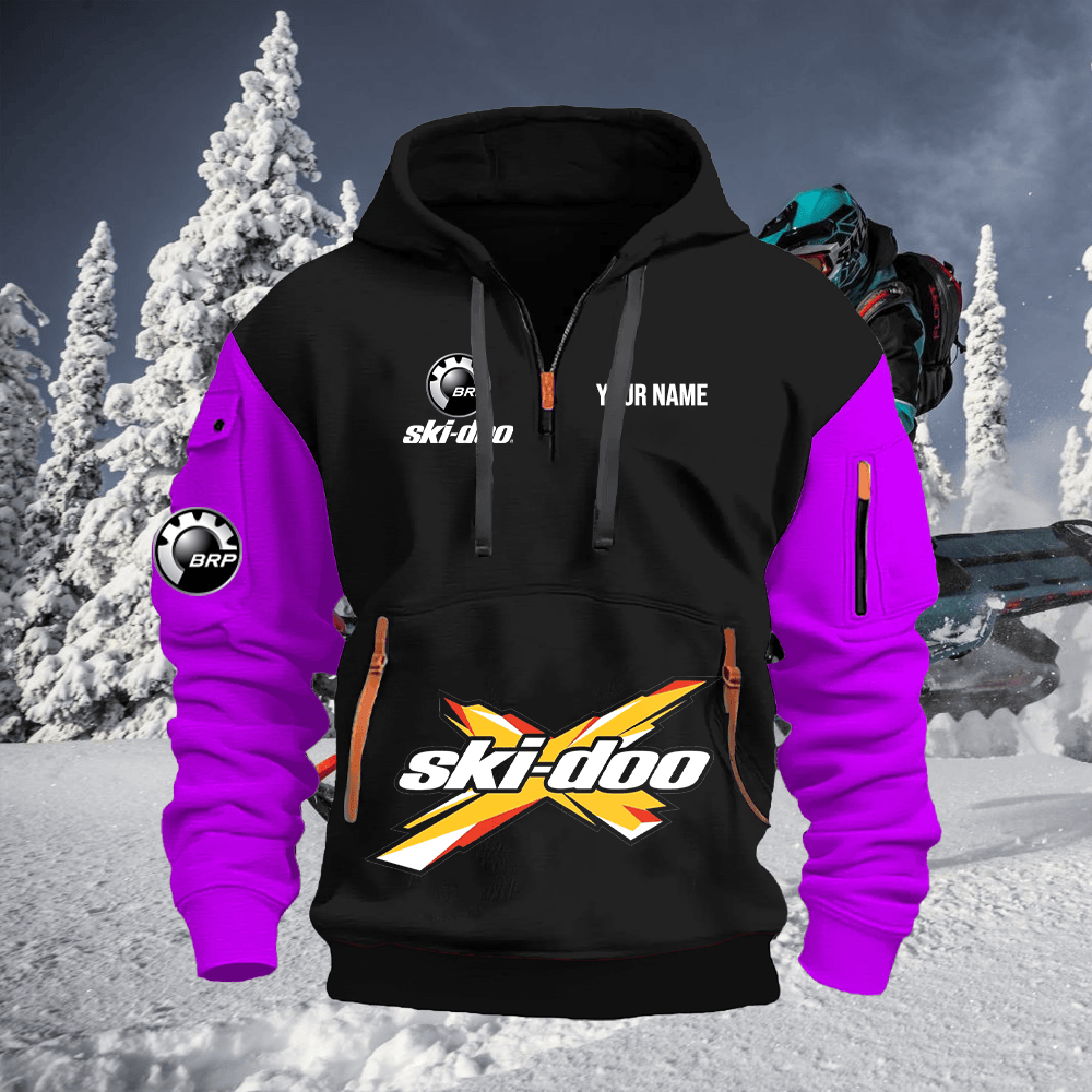 SKD Custom Print Quarter Zipper Hoodie