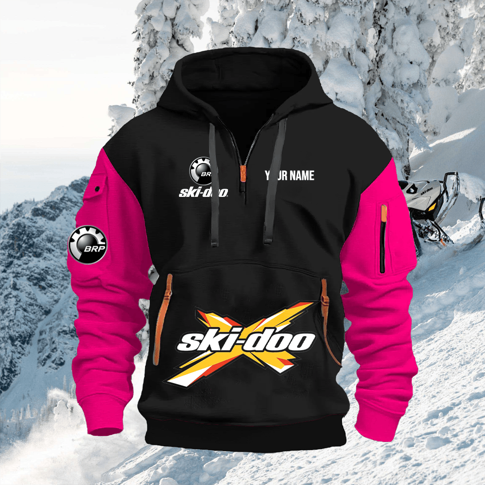 SKD Custom Print Quarter Zipper Hoodie