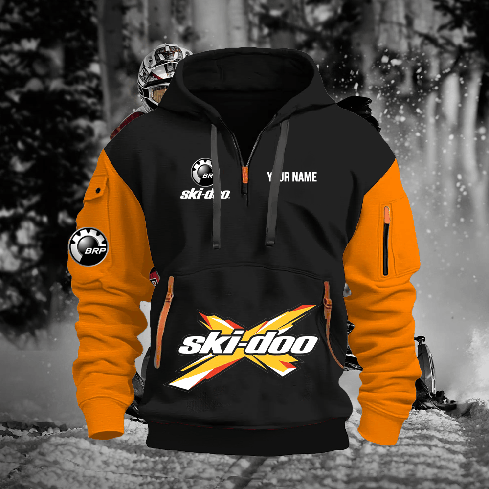 SKD Custom Print Quarter Zipper Hoodie