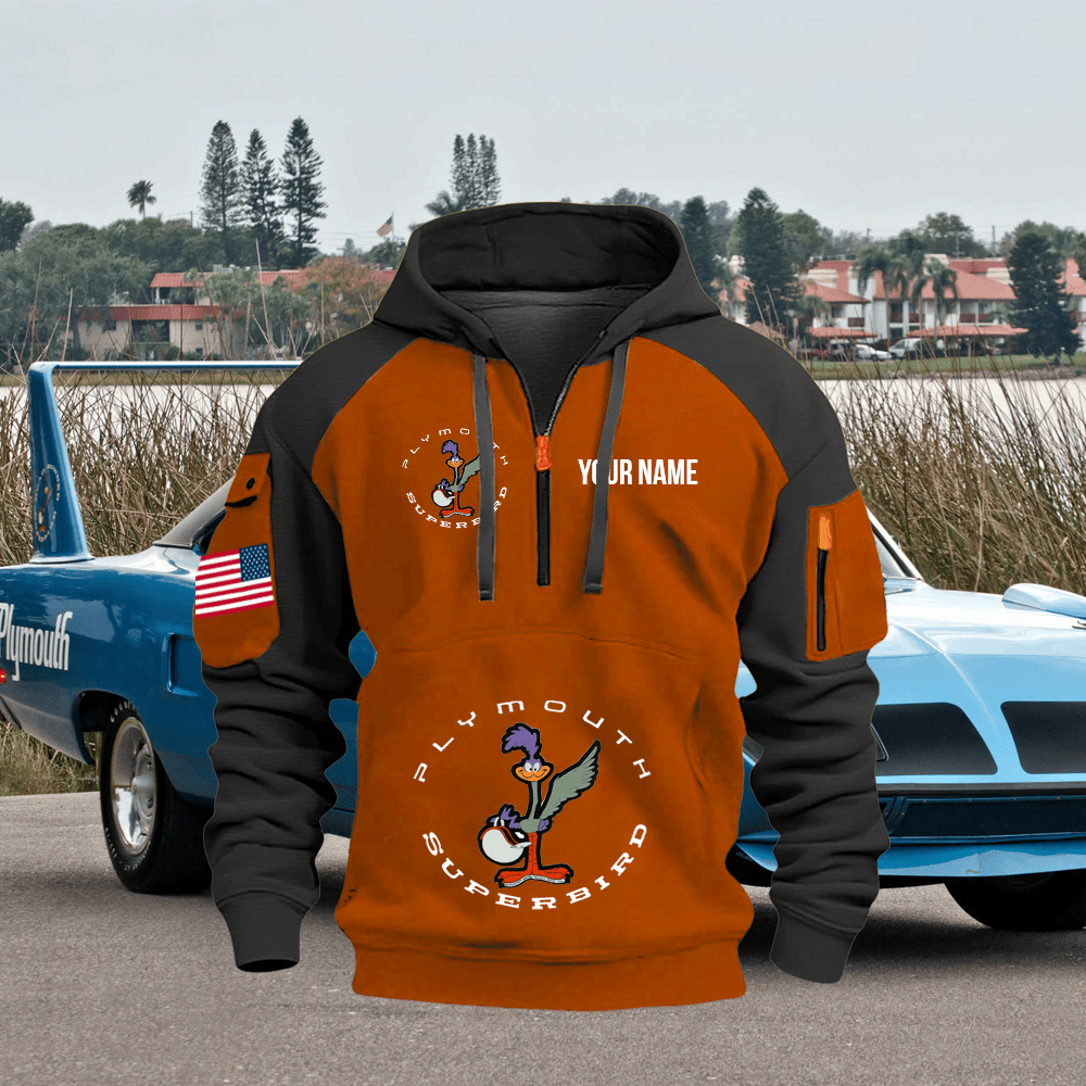 PM Custom Print Name Quarter Zipper Hoodie
