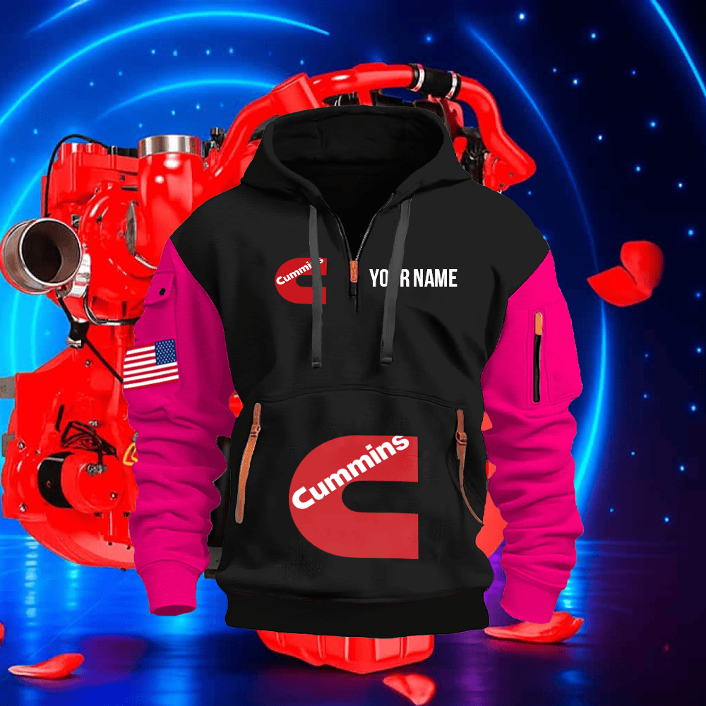 CM Custom Print Quarter Zipper Hoodie