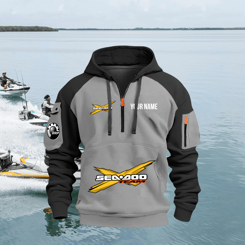 SD Custom Name Quarter Zipper Hoodie