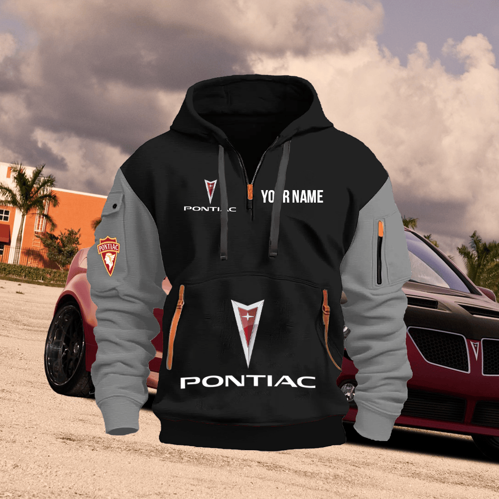 PT Custom Print Name Quarter Zipper Hoodie